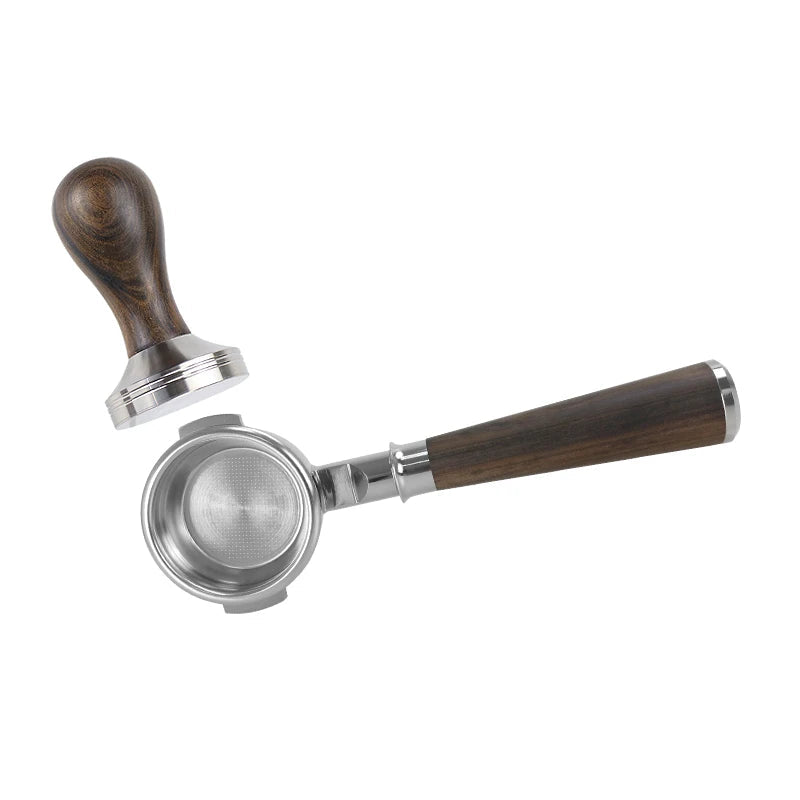 58mm Portafilter darkwood Handle tipped set premium