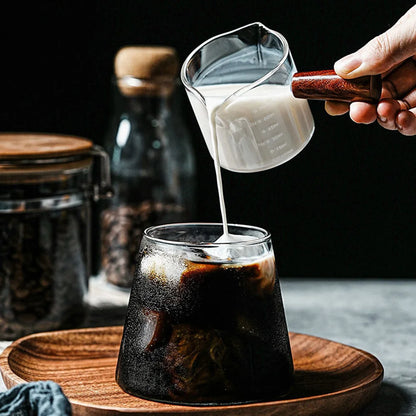 Wooden handled Milk Jug