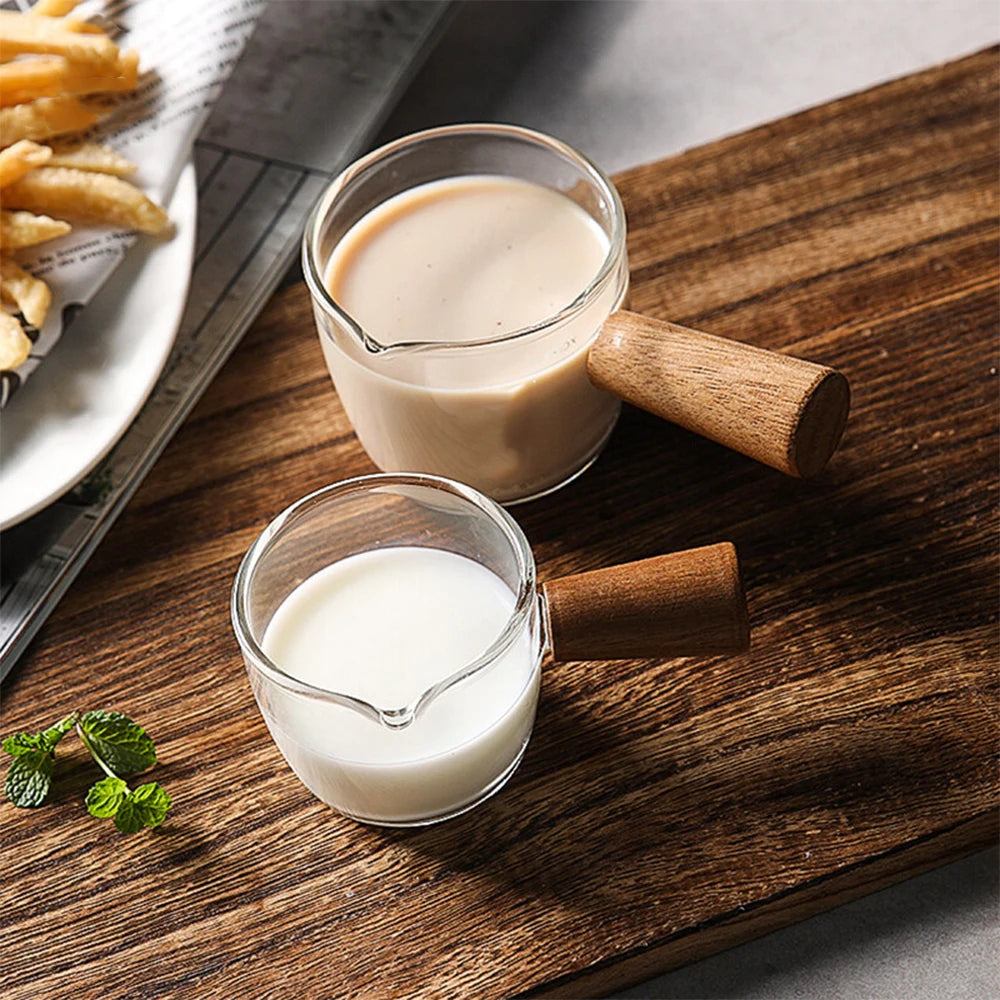 Wooden handled Milk Jug