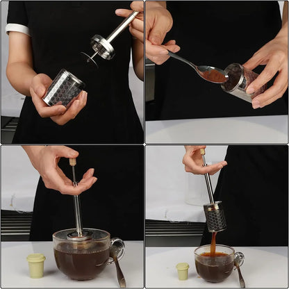 Portable Pressing Coffee & Tea Mixer